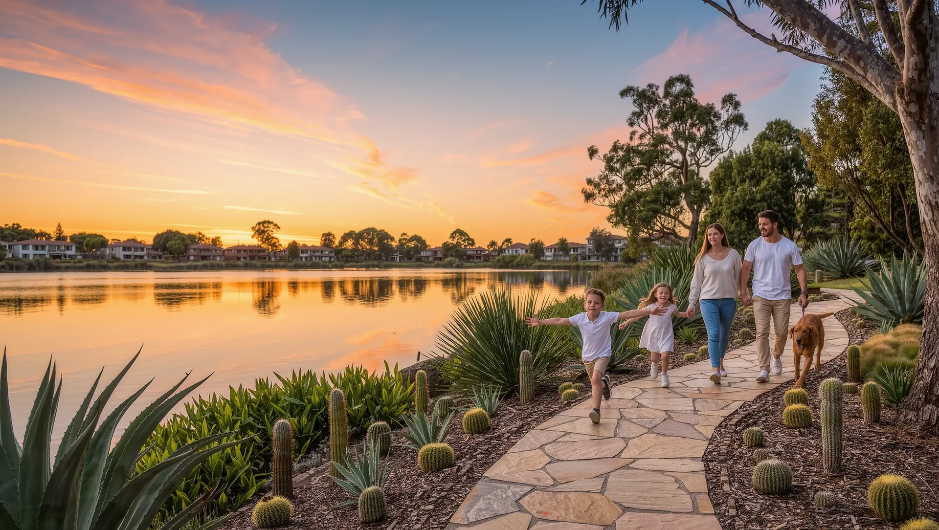 Creek corridor and parkland artist's impression